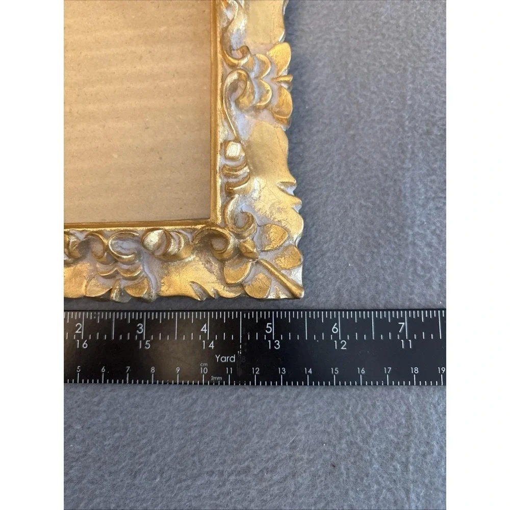 Ornate Picture Frame Resin Luxury Photo Frame Gold Photo SZ 3 X 4.5‎ - 6.5 X 5.5